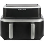 Hamilton Beach HB700VCGS Visioncook Black 9L Dual Air Fryer