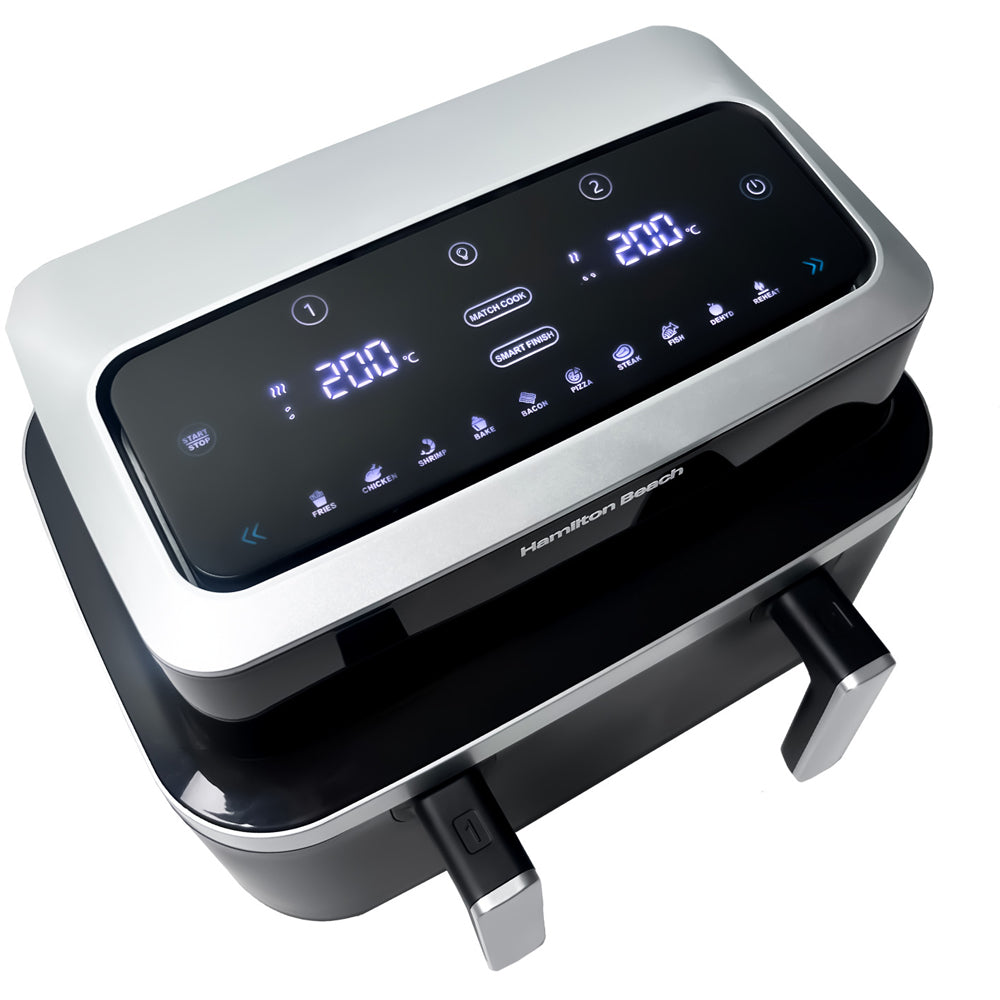 Hamilton Beach HB700VCGS Visioncook Black 9L Dual Air Fryer