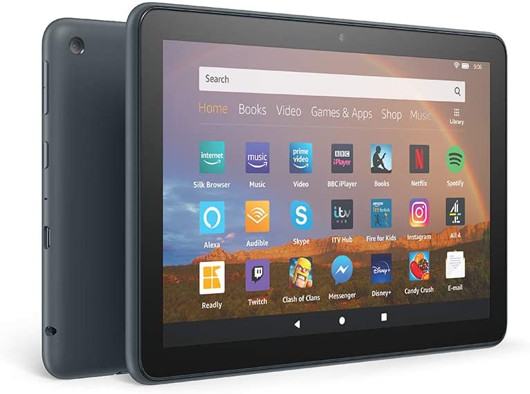 Amazon Fire HD 8 Plus Tablet -  8" Display, 32GB Storage with Ads, Slate Black