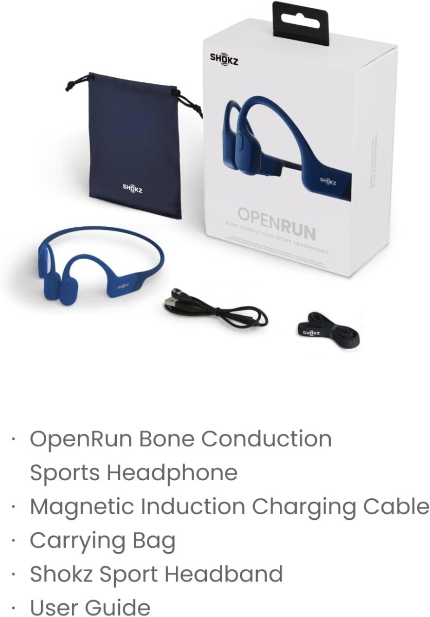 Shokz OpenRun Wireless Sport Headphones - Blue Eclipse - Magnectic Charging