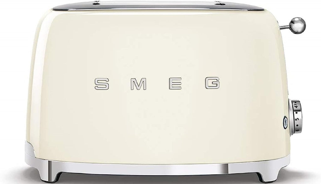 Smeg TSF01CRUK 50's Style Retro 2 Slice Toaster - Cream