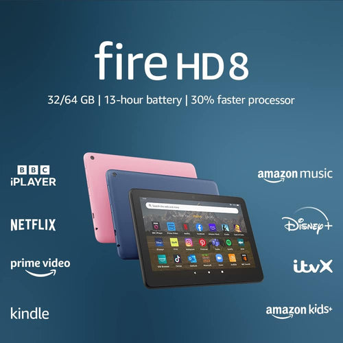 Amazon Fire HD 8 tablet - 32GB Storage, with ads, Black (2022 Release)