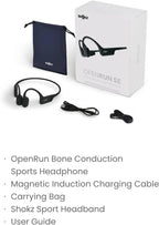 Shokz OpenRun Wireless Sport Headphones - Comet Grey - Magnectic Charging