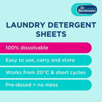 Dr. Beckmann Original Magic Leaves Laundry Detergent Sheets Non Bio Intense Fresh 25 Washes 100g