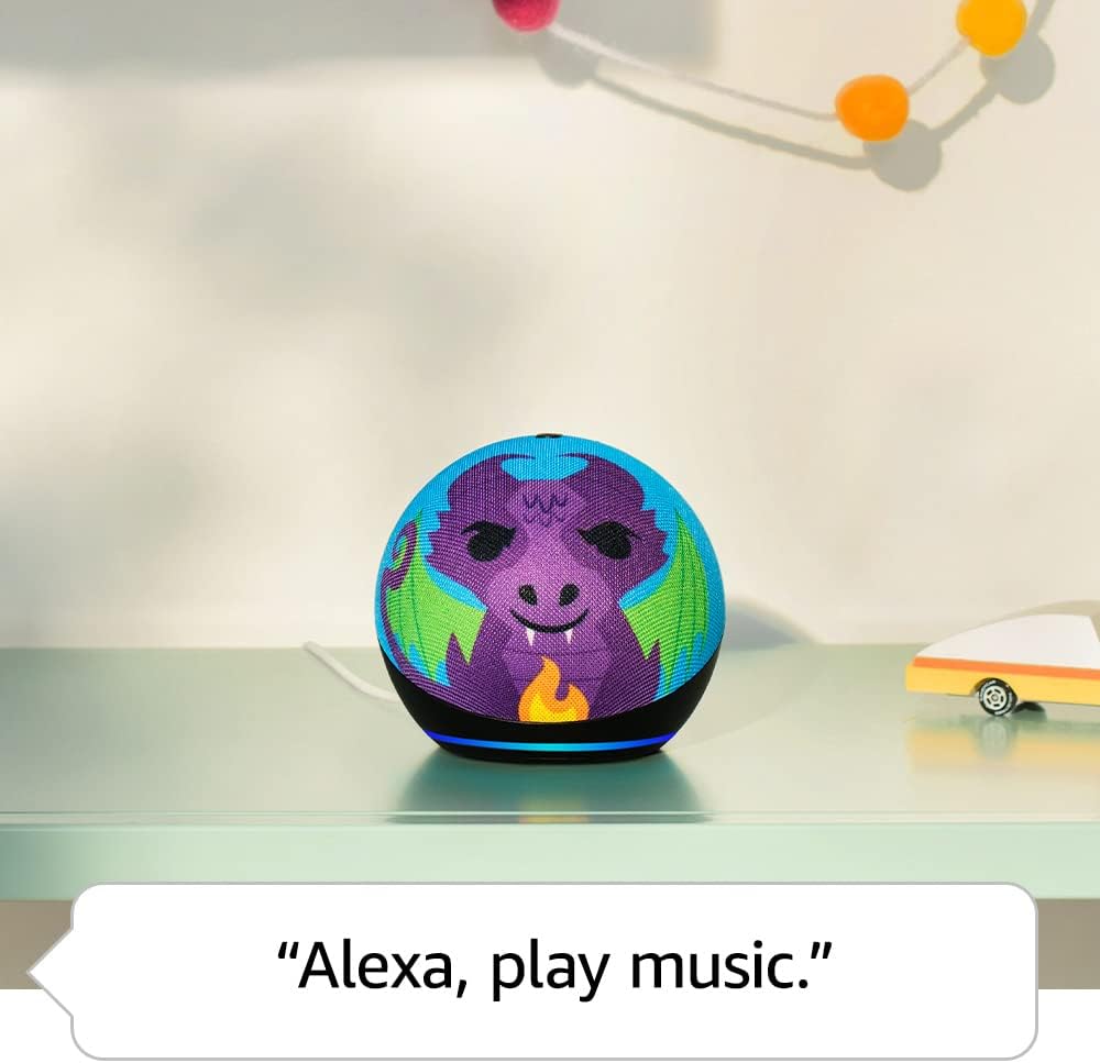 Echo Dot Kids 5th Gen Smart Speaker with Alexa - Dragon (2022 Release)