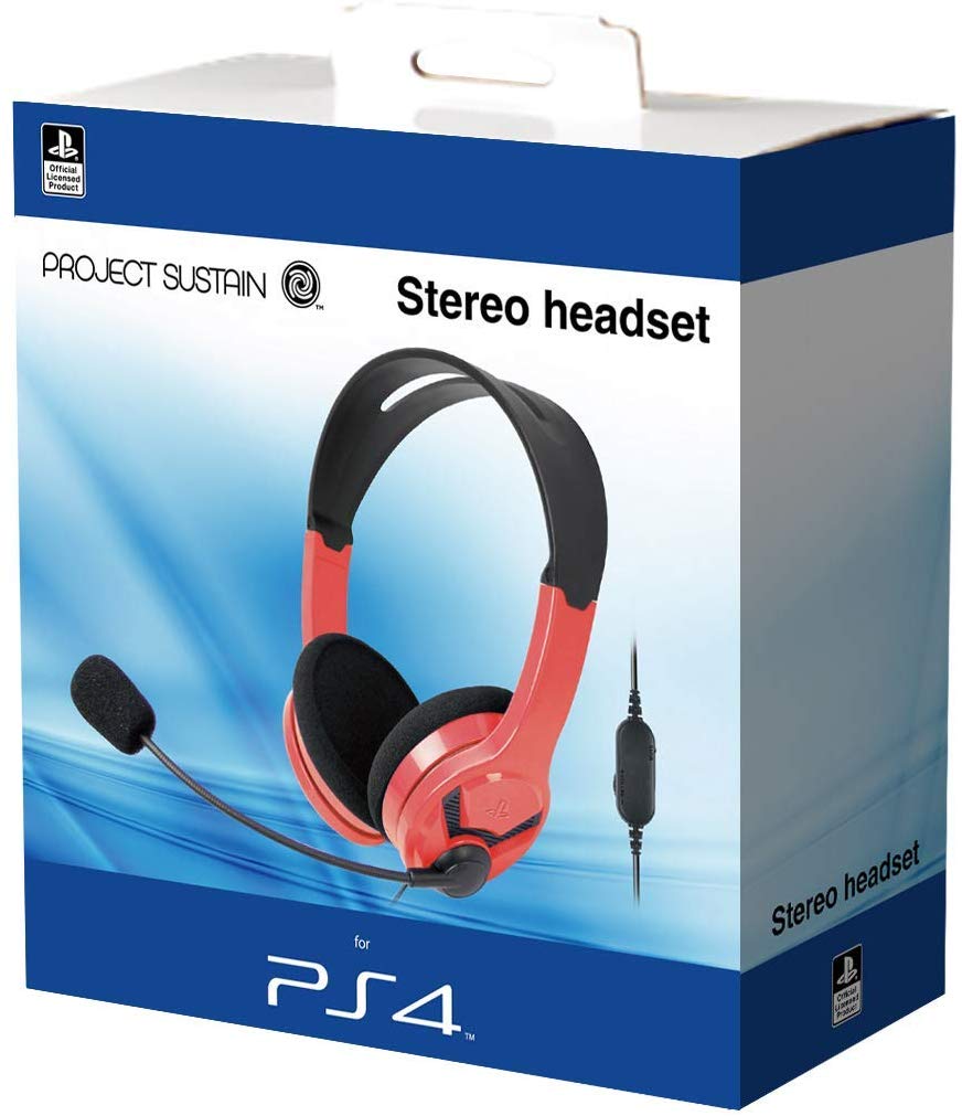 OFFICIAL PS4 HEADSET - RED