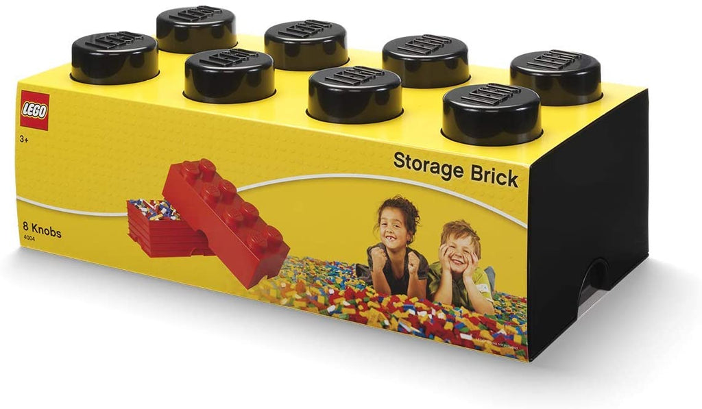 Lego Storage Brick 8 Knobs - Black