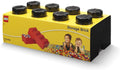 Lego Storage Brick 8 Knobs - Black