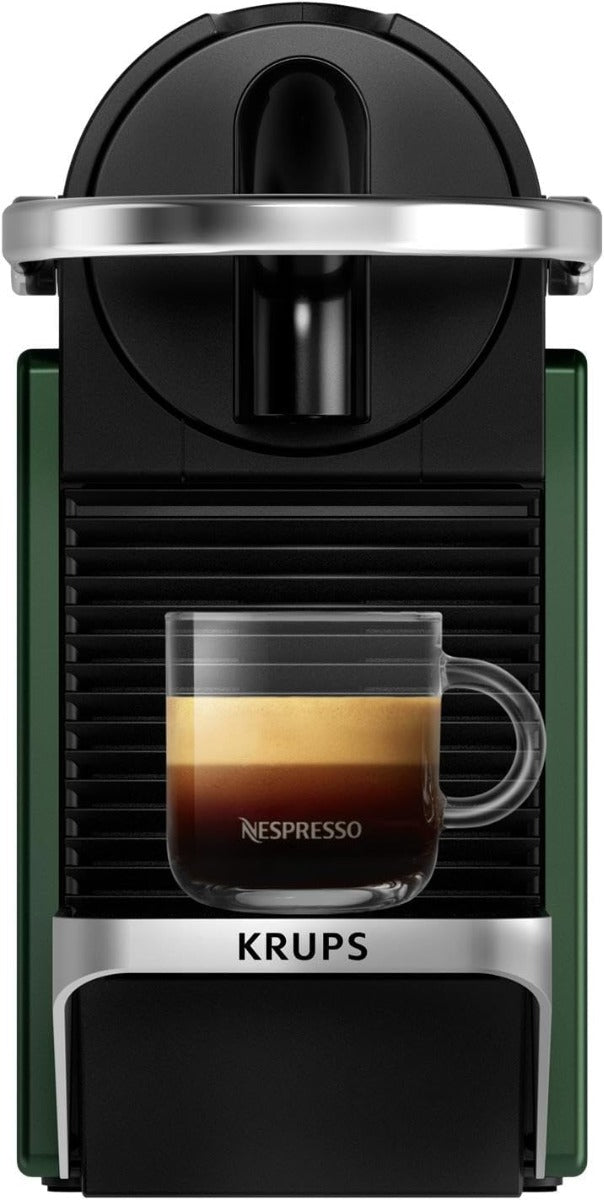 Nespresso Pixie Original Pod Coffee Machine, Compact Espresso Maker - Dark Green