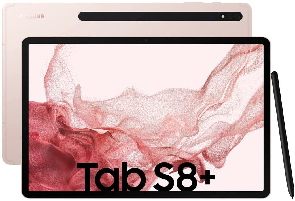 Samsung Galaxy Tab S8 Plus - 12.4", 256GB Storage, 8GB RAM, Pink Gold