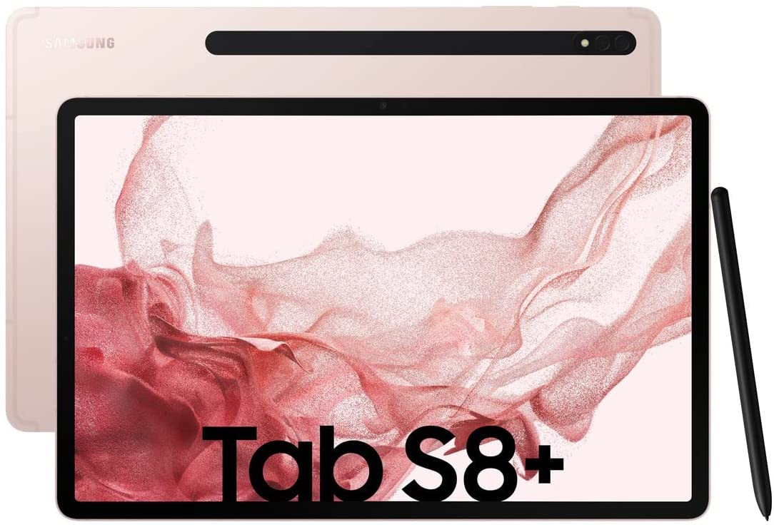 Samsung Galaxy Tab S8 Plus - 12.4", 256GB Storage, 8GB RAM, Pink Gold
