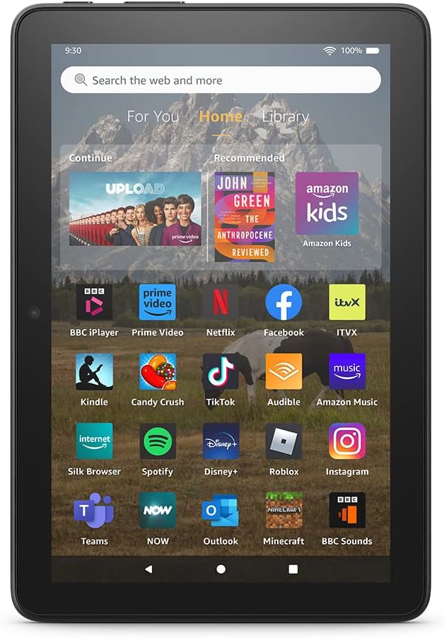 Amazon Fire HD 8 tablet - 32GB Storage, with ads, Black (2022 Release)