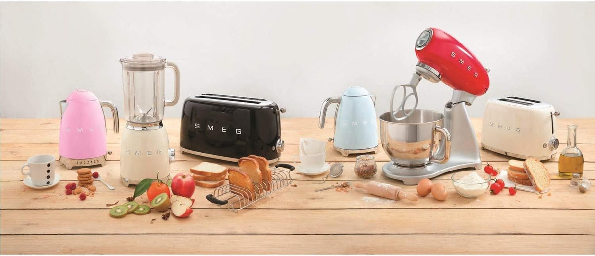 Smeg TSF01CRUK 50's Style Retro 2 Slice Toaster - Cream
