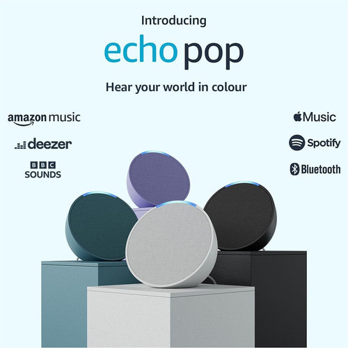 Amazon Echo Pop 2023 Smart Speaker with Alexa - Black