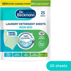 Dr. Beckmann Original Magic Leaves Laundry Detergent Sheets Non Bio Intense Fresh 25 Washes 100g
