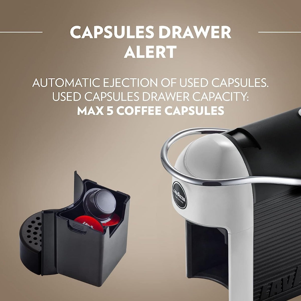 Lavazza A Modo Mio Jolie Coffee Machine - White