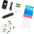 Bosch Home and Garden Cordless Hot Glue Pen Gluey (Smoky Grey, 2 batteries, with 20 hot glue sticks, USB charger and cable, in carton packaging)
