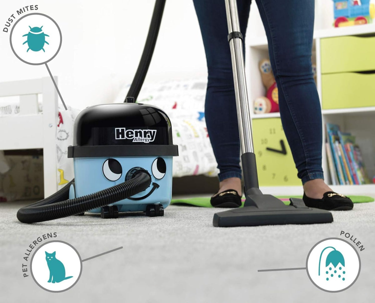 NUMATIC Henry Allergy HVA 160-11 Cylinder Vacuum Cleaner – Blue
