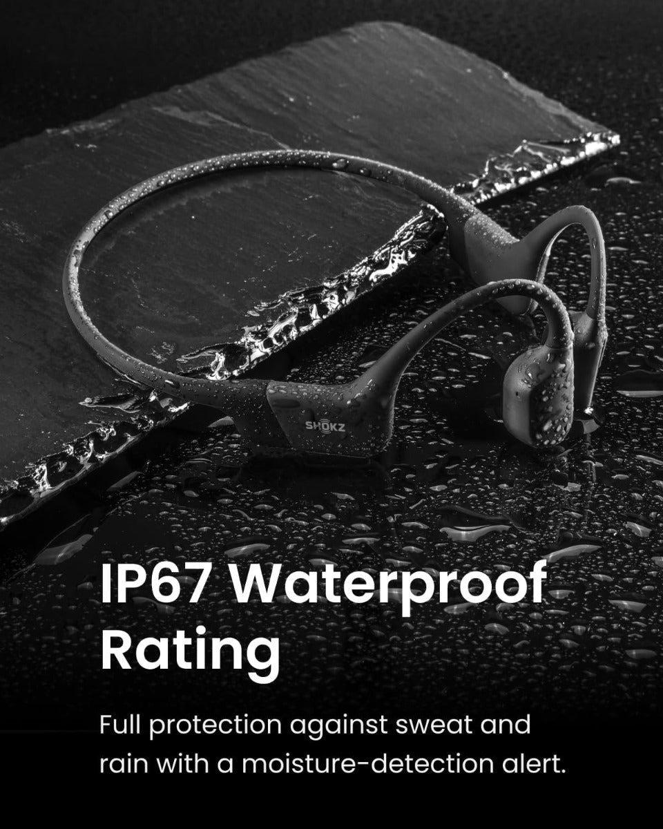 Shokz OpenRun Wireless Sport Headphones - Black -  Magnectic Charging