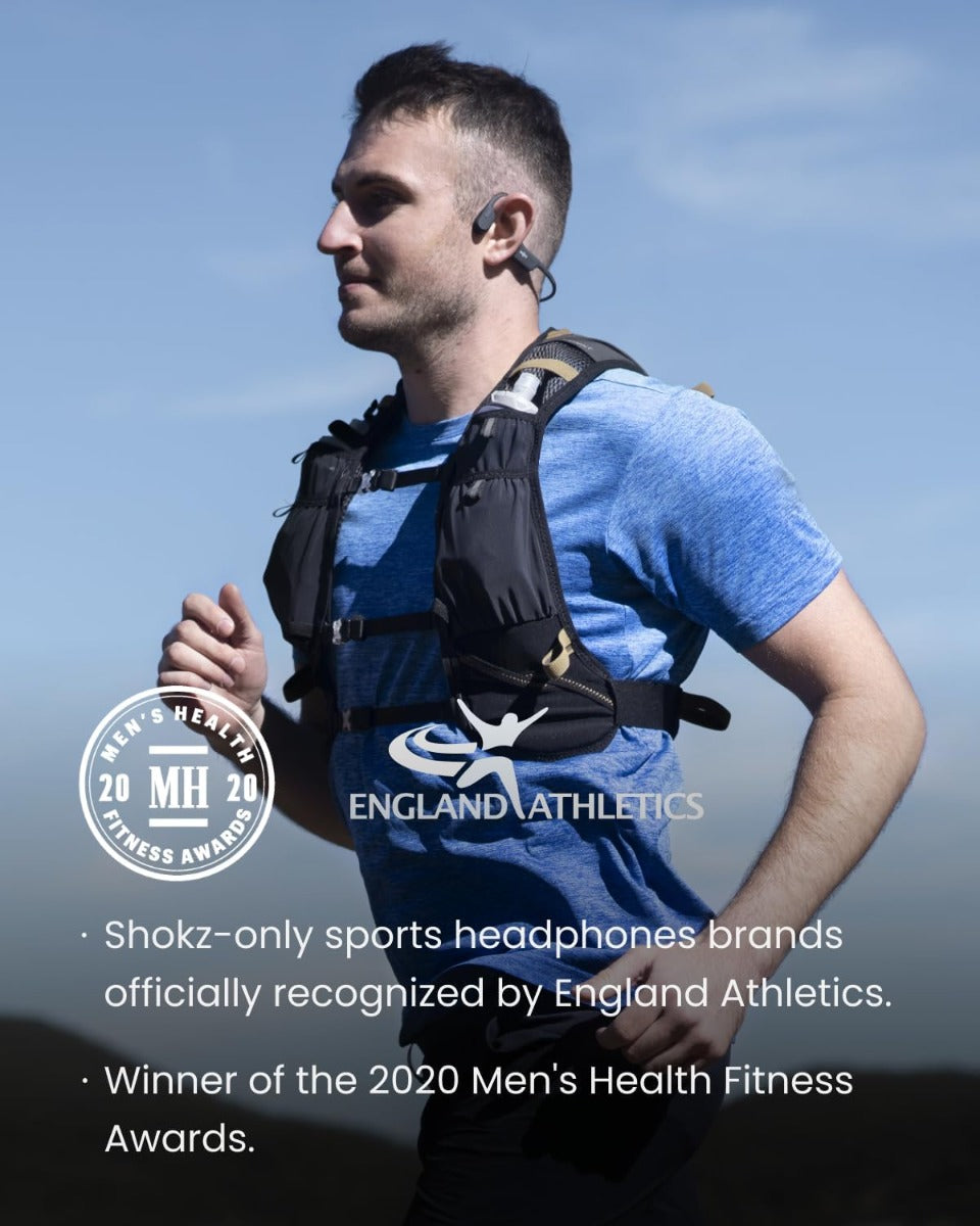 Shokz OpenRun Wireless Sport Headphones - Comet Grey - Magnectic Charging