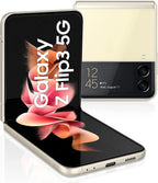 Samsung Galaxy Z Flip 3 5G Smartphone - 128GB Storage, 8GB RAM, Cream