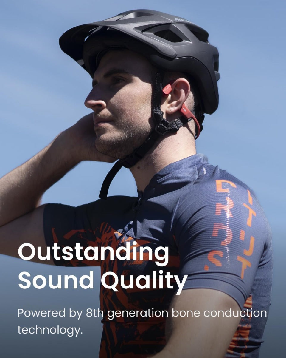 SHOKZ OpenRun Wireless Bone Conduction Headphones - Magnetic Charging - Solar Red