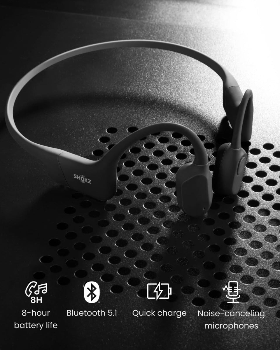 Shokz OpenRun Wireless Sport Headphones - Comet Grey - Magnectic Charging