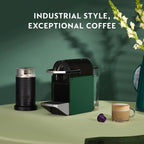 Nespresso Pixie Original Pod Coffee Machine, Compact Espresso Maker - Dark Green
