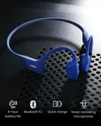 Shokz OpenRun Wireless Sport Headphones - Blue Eclipse - Magnectic Charging