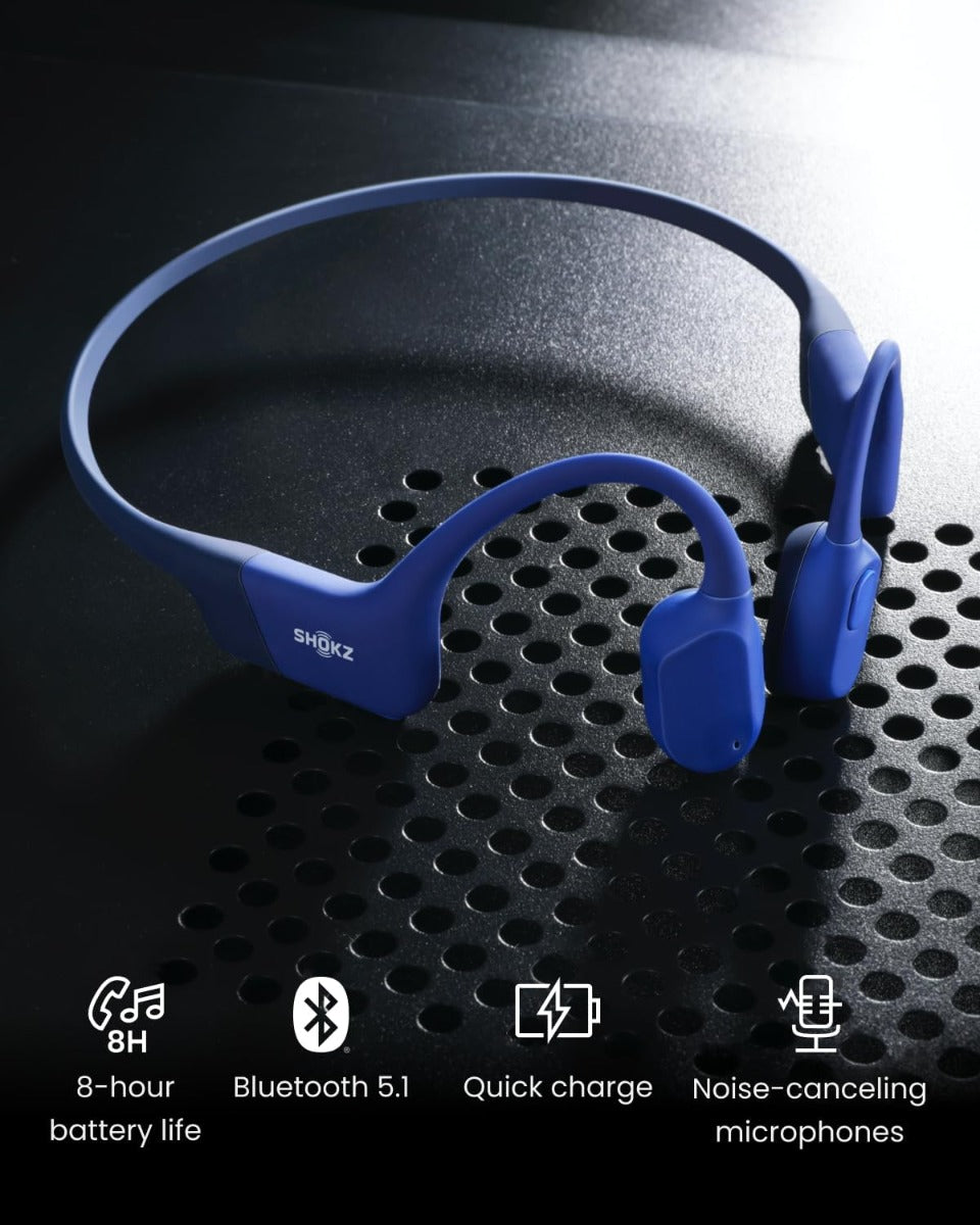 Shokz OpenRun Wireless Sport Headphones - Blue Eclipse - Magnectic Charging