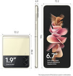 Samsung Galaxy Z Flip 3 5G Smartphone - 128GB Storage, 8GB RAM, Cream