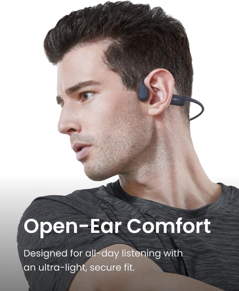 Shokz OpenRun Wireless Sport Headphones - Black -  Magnectic Charging