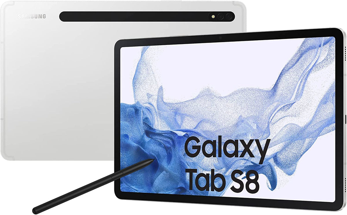 SAMSUNG GALAXY TAB S8  - 11" 128GB STORAGE, 8GB RAM, Silver WIFI
