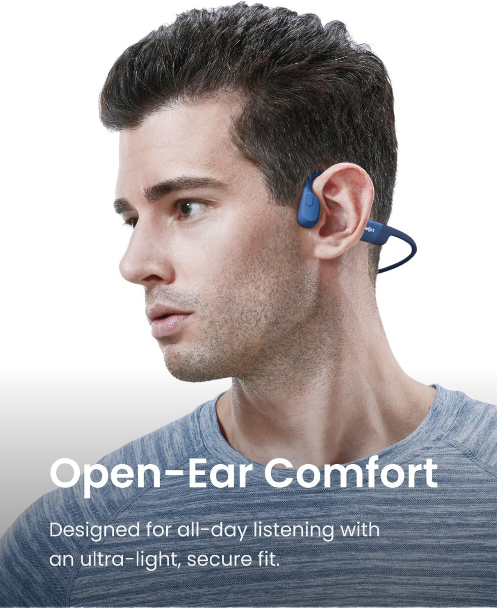 Shokz OpenRun Wireless Sport Headphones - Blue Eclipse - Magnectic Charging