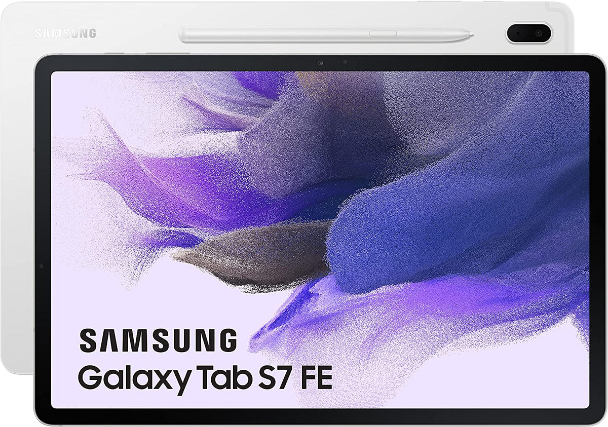 Samsung Galaxy Tab S7 FE - 12.4", 64GB Storage, Wi-Fi, Mystic Silver