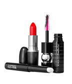 Mac Lashes To Lips Kit : Red Lady Danger (607) Black Stack