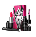 Mac Lashes To Lips Kit : Pink Relentlessly Red (706) Black Stack
