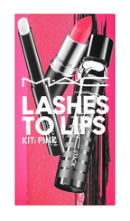 Mac Lashes To Lips Kit : Pink Relentlessly Red (706) Black Stack