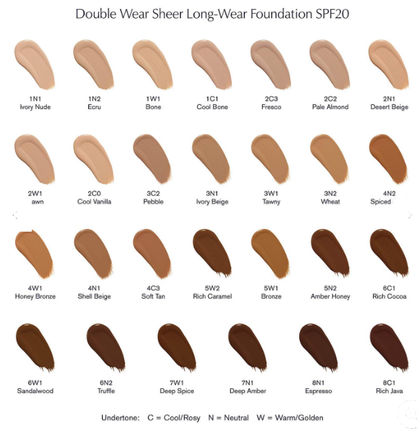 Estée Lauder Double Wear Sheer Long-Wear Makeup SPF 20 30ml 5W1 Bronze
