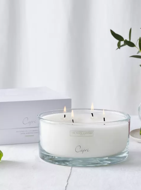 The White Company Capri Large Scented Candle 740g