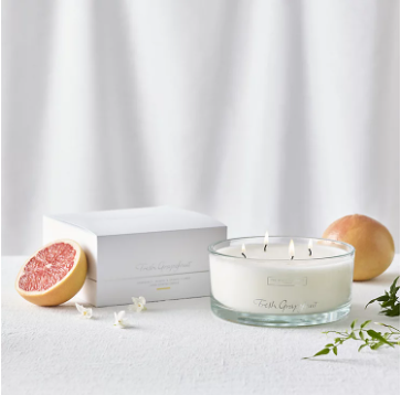 The White Company  Fresh Grapefruit Large Candle Fresh Grapefruit Jasmine & Orange Flower Scented Candle 710g