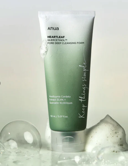 Anua Heartleaf Quercetinol Pore Deep Cleansing Foam  150ml