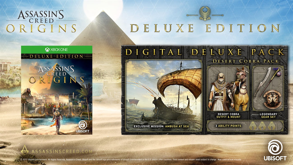 Assassin's Creed® Origins - Deluxe Edition - Instant Digital Download