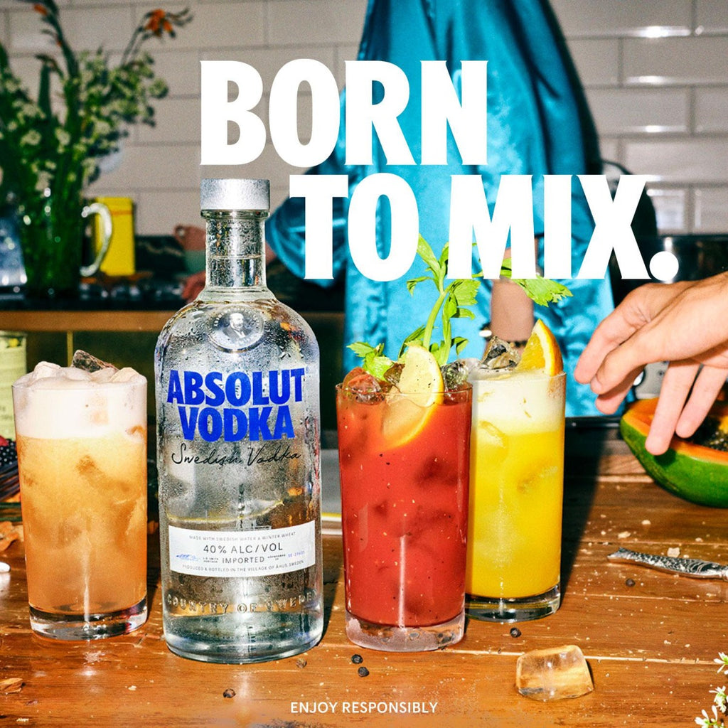 Absolut Blue Original Swedish Vodka 1L