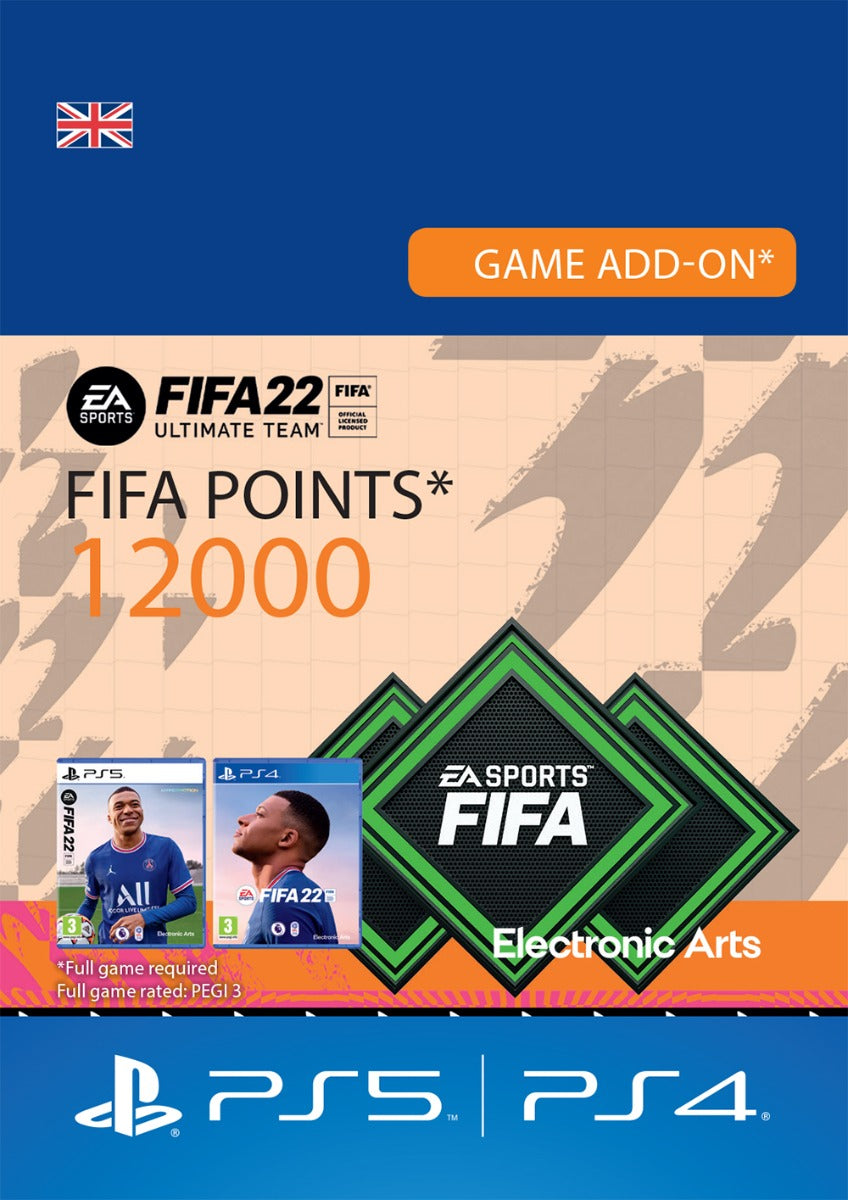 FUT 22 – FIFA Points 12000 - Instant Digital Download