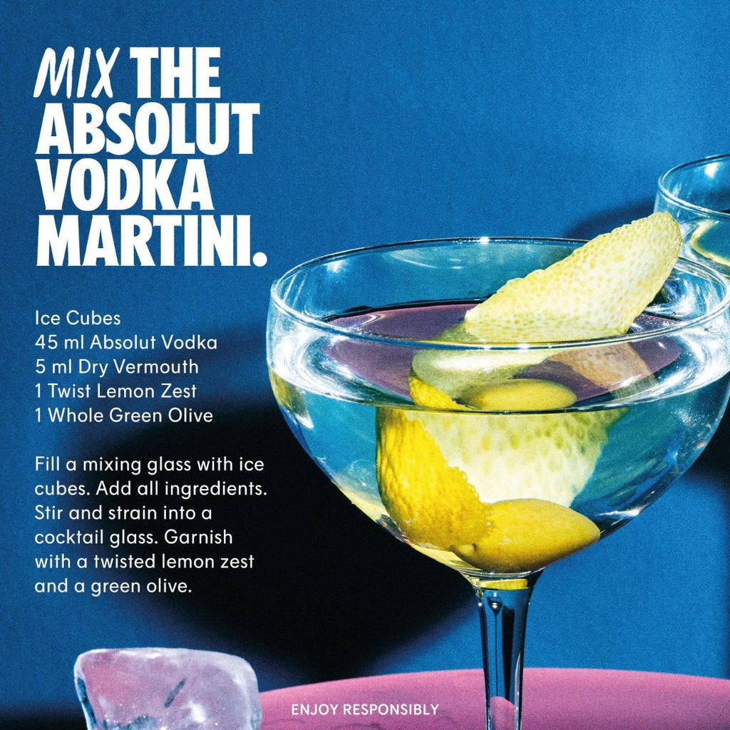 Absolut Blue Original Swedish Vodka 1L