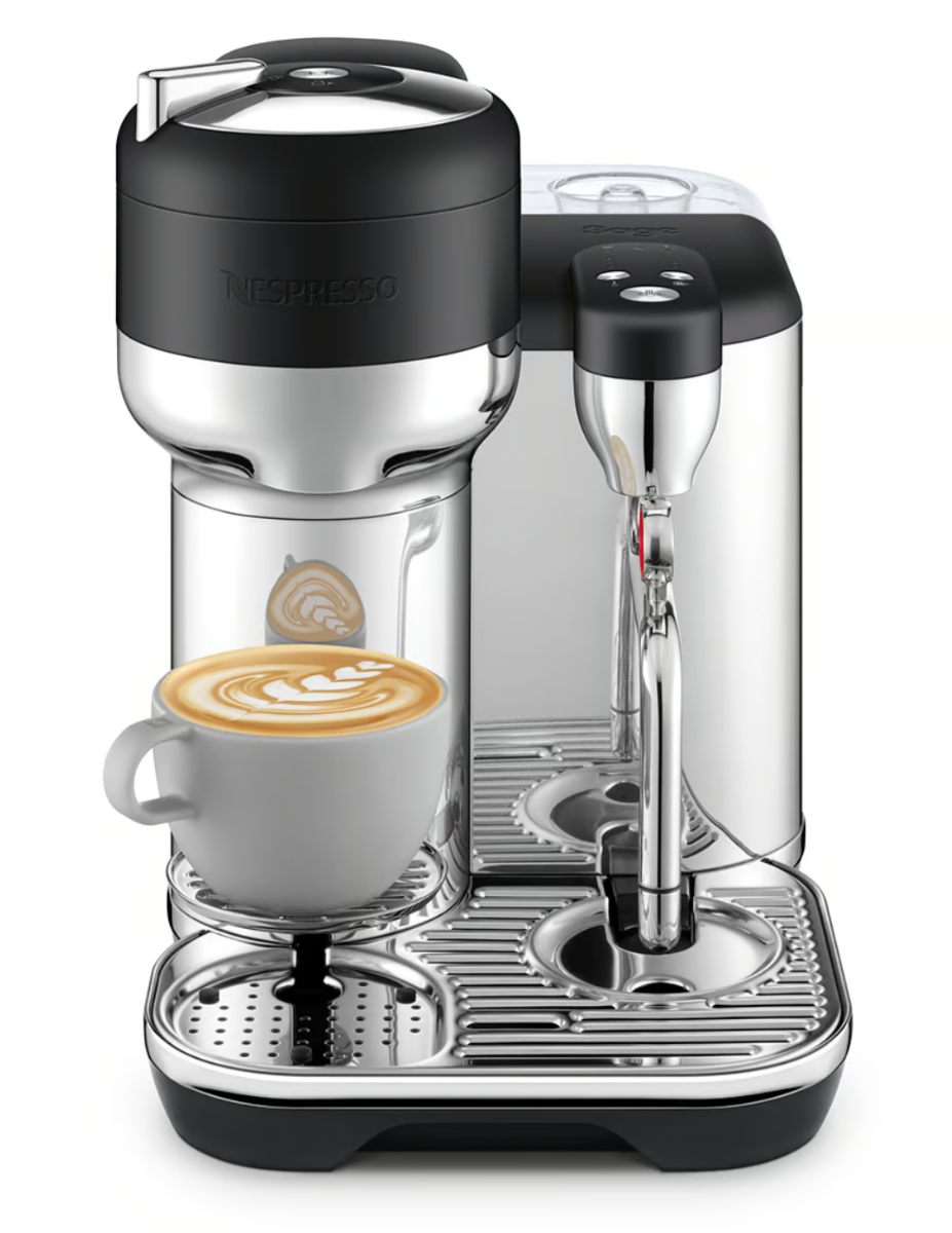 Sage Vertuo Creatista Stainless Steel Coffee Machine - Black Truffle