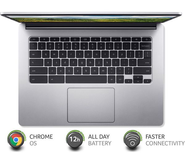 ACER 314 14" Chromebook - MT8183C, 64GB eMMC Storage, 4GB RAM, Pure Silver