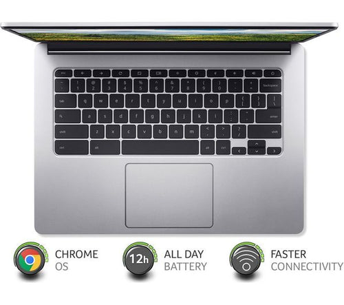 ACER 314 14" Chromebook - MT8183C, 64GB eMMC Storage, 4GB RAM, Pure Silver