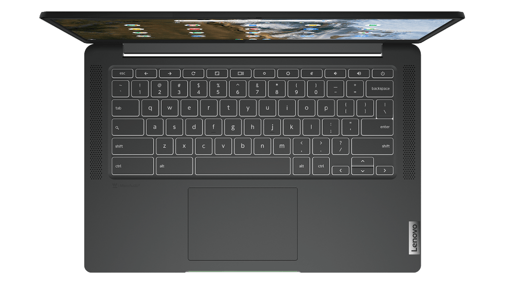 Lenovo IdeaPad 5 Chromebook Laptop, Intel Core i3 Processor, 4GB RAM, 128GB SSD, 14" Full HD, Storm Grey